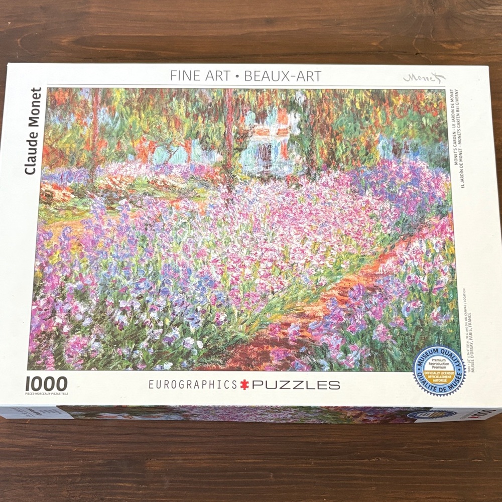 Eurographics Claude Monet Garden Puzzle - 1000 Pieces